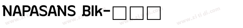 NAPASANS BIk字体转换